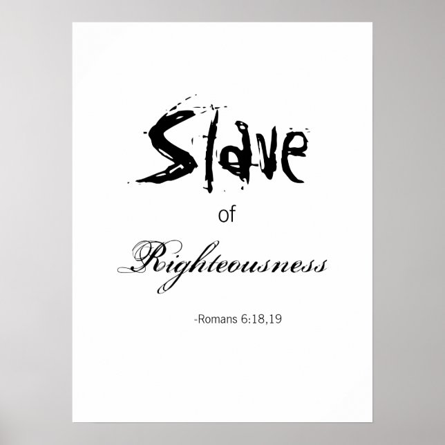 Rättfärdighetens slav poster (Framsidan)