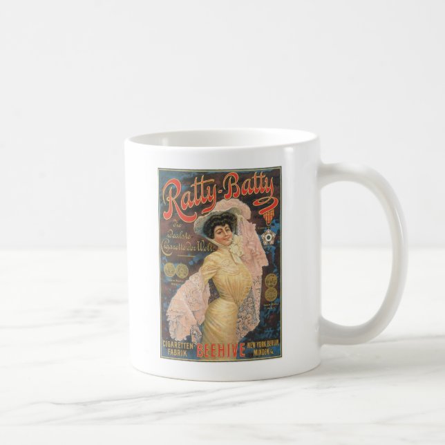 Rattig cigarettpapper 1910 kaffemugg (Höger)