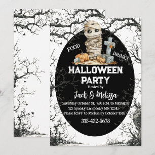 Rättighetstid Roligt - inbjudan till Halloween fes