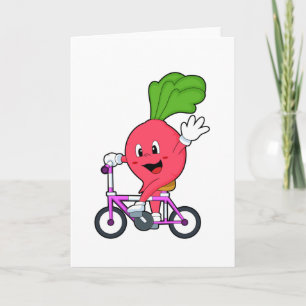 Rättika med cykel kort