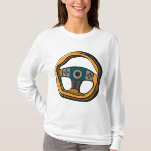 Rattkontroller för racing-spelare t shirt