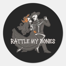 Rattle My Bones Runt Klistermärke