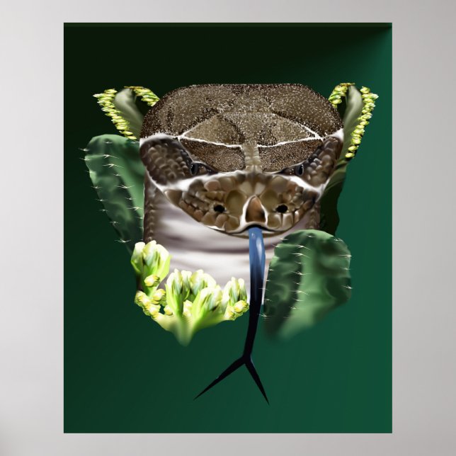 Rattle Snake Ansikte Poster (Framsidan)
