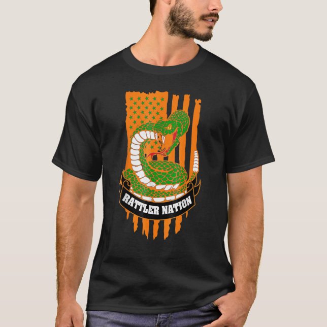 Rattler Nation-Flagga T Shirt (Framsida)