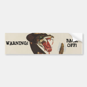 Rattlesnake Bumper Sticker Bildekal