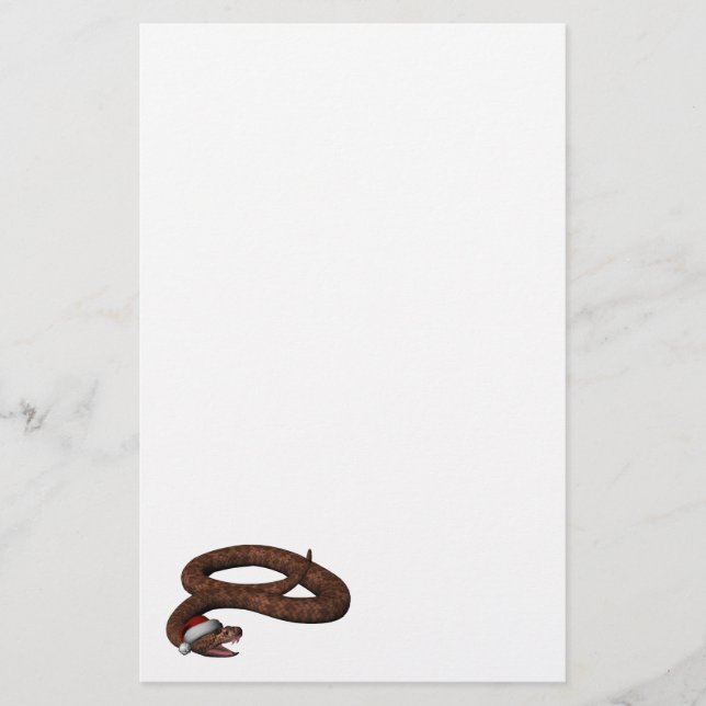 Rattlesnake med Santa Hat (Framsida)