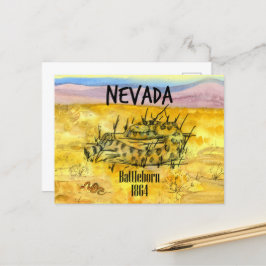 Rattlesnake Nevada Battleborn 1864 Desert Backe Vykort
