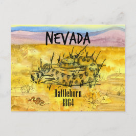 Rattlesnake Nevada Battleborn 1864 Desert Backe Vykort