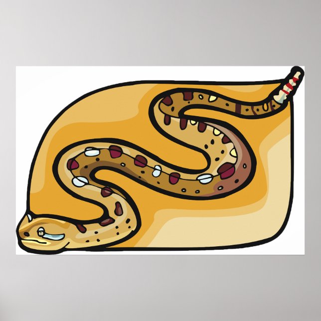 Rattlesnake Reptile Poster (Framsidan)