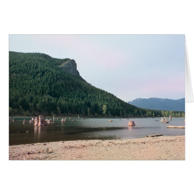 Rattlesnake Sjö, Washington Blank Card Hälsningskort (Framsidan Horizontal)
