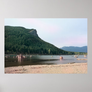 Rattlesnake Sjö, Washington Print Poster