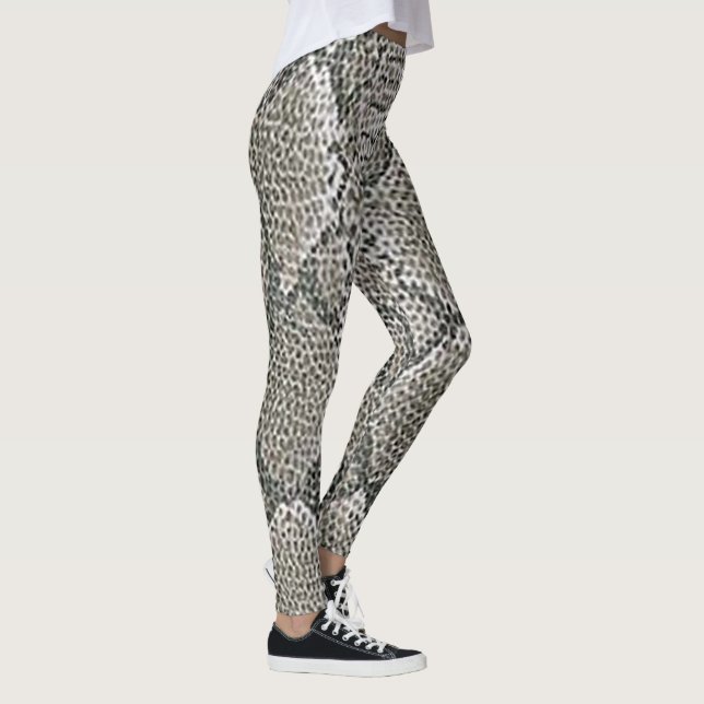 Rattlesnake Skin Mönster Leggings (Höger)