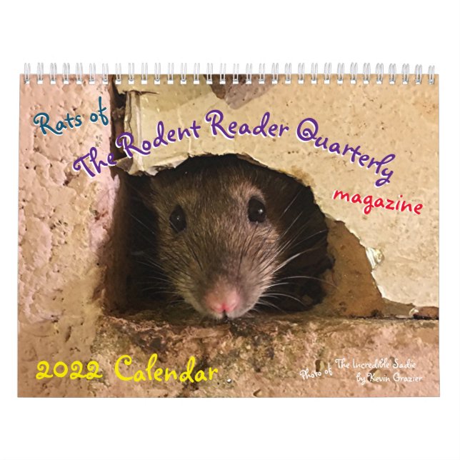 råttor av Rodent Reader-kalendern 2022  Kalender (Omslag)