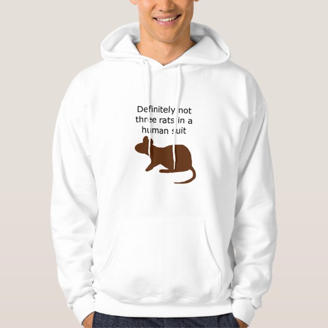 Råttor (med bild) hoodie (Framsida)