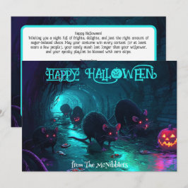 Råttor 'n'-Jack: Avloppsglasögon Halloween-kort Inbjudningar