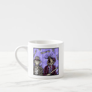 Råttor och ben - Pop Goth Mardröms Surreal 6 oz Espressomugg