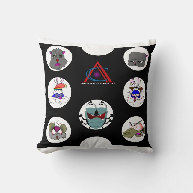 Råttor och vännernas fyllning kudde (Framsida)