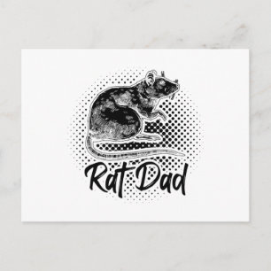 Råttor Pappa Rodent House-råtta Pet Gift Vykort