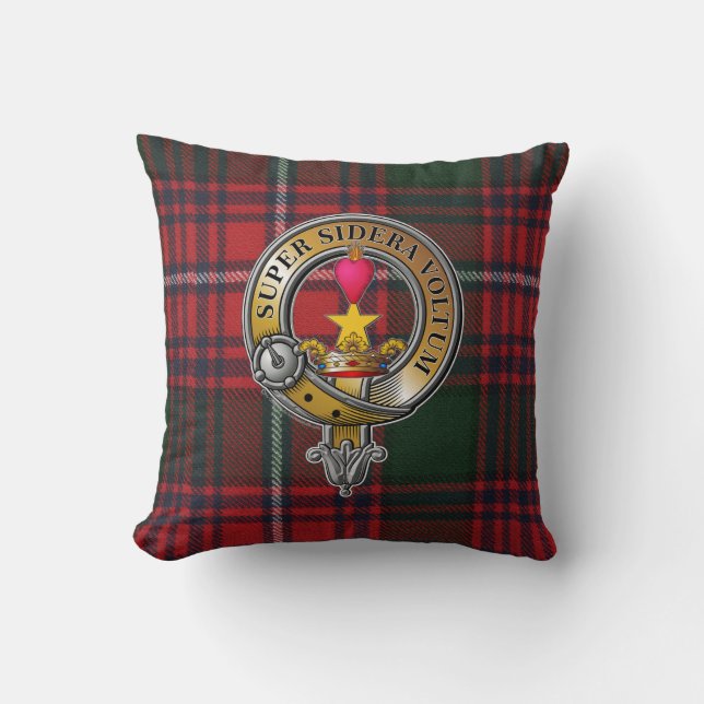 Rattray Tartan & Badge Kudde (Framsida)