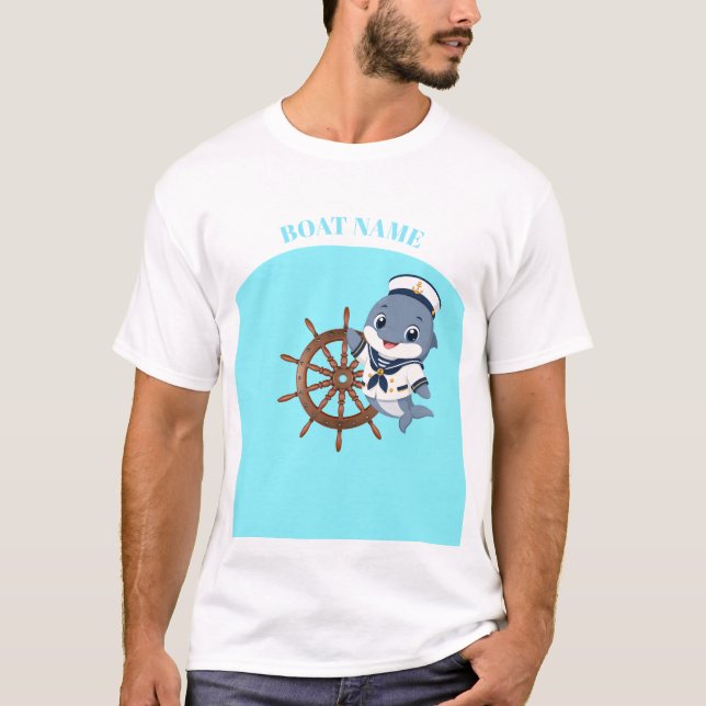 Rattroder-delfin T Shirt (Framsida)