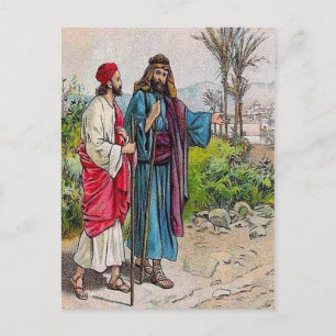 Rättsakter 11:19-26 Barnabas Brings Saul till Anti Vykort