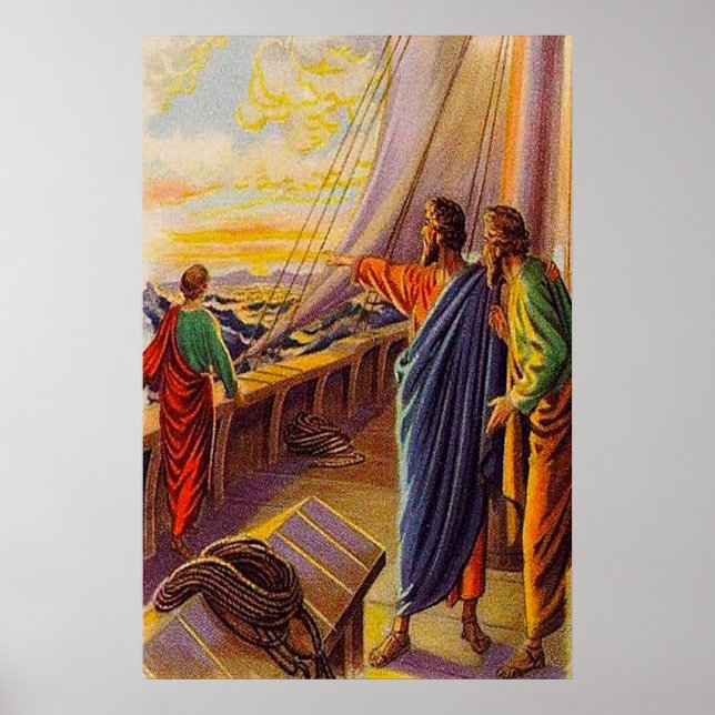 Rättsakter 13:4-5 Sjöfart till Cypern poster (Framsidan)