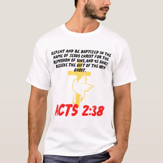 Rättsakter 2:38 T-shirt (Framsida)