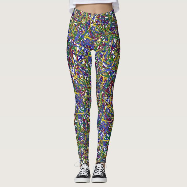 RÄTTSAKTER I LINJER FÄRGAD LEGGINGS (Framsida)