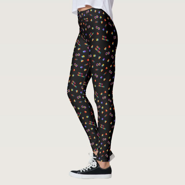 RÄTTSAKTER OM AUTISM-MEDVETENHETEN LEGGINGS (Vänster)
