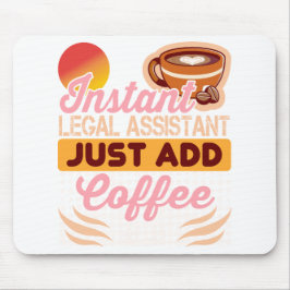 Rättsassistent Kaffe Musmatt Skrivbord Musmatta
