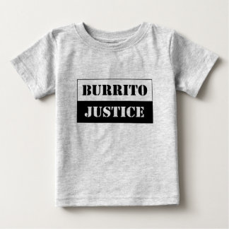 Rättskipning i baby (svart mot ljusbakgrund) t-shirt