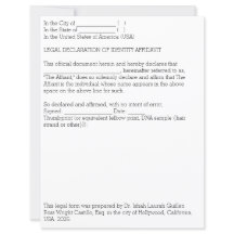 Rättslig försäkran om identitet