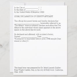 Rättslig försäkran om identitet