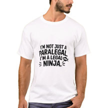 Rättslig Ninja Juristsekreterare T-Shirt | Roligt