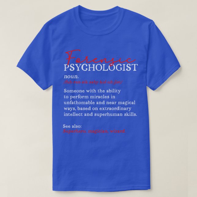 Rättslig psykolog t shirt (Design framsida)