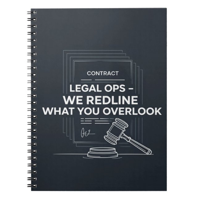 Rättsliga åtgärder - organiserat, strategiskt, väs anteckningsbok (Framsidan)