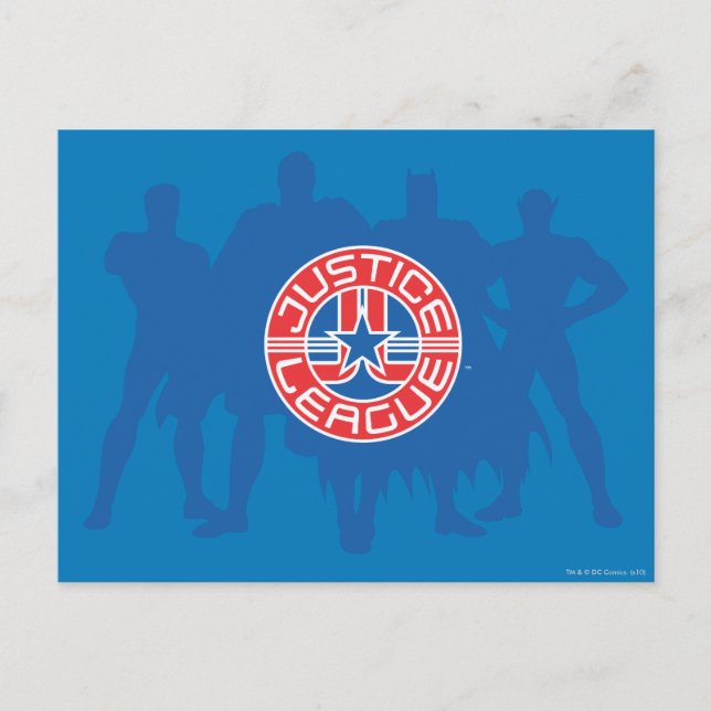 Rättsliga förbundets Logotyp och solid Character-b Vykort (Framsida)