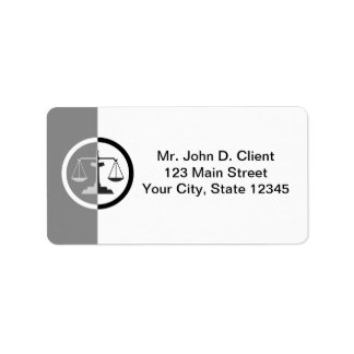 Rättsliga skalor adressetikett