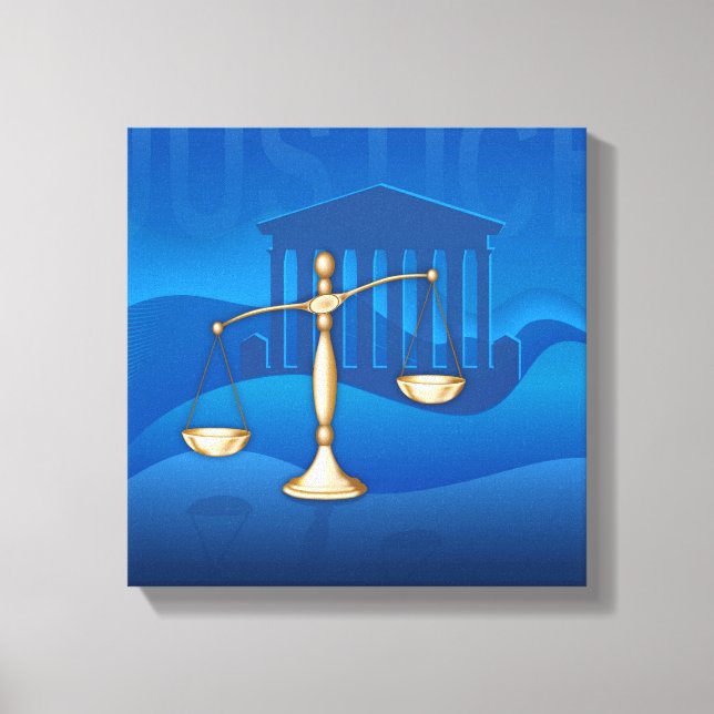 Rättsliga skalor canvastryck (Framsida)