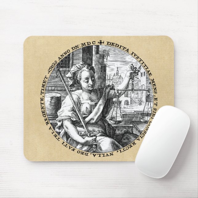 Rättsliga skalor musmatta (Med mus)