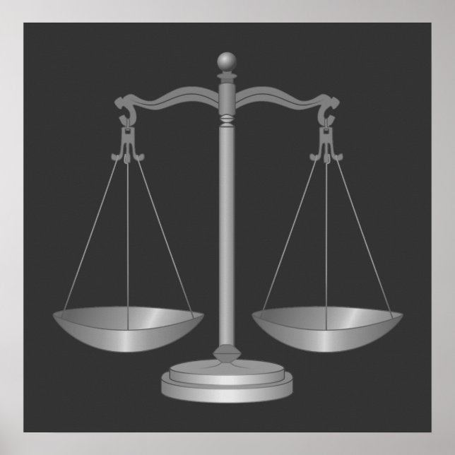 Rättsliga skalor poster (Framsidan)