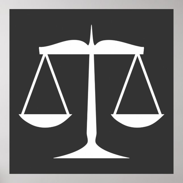 Rättsliga skalor poster (Framsidan)