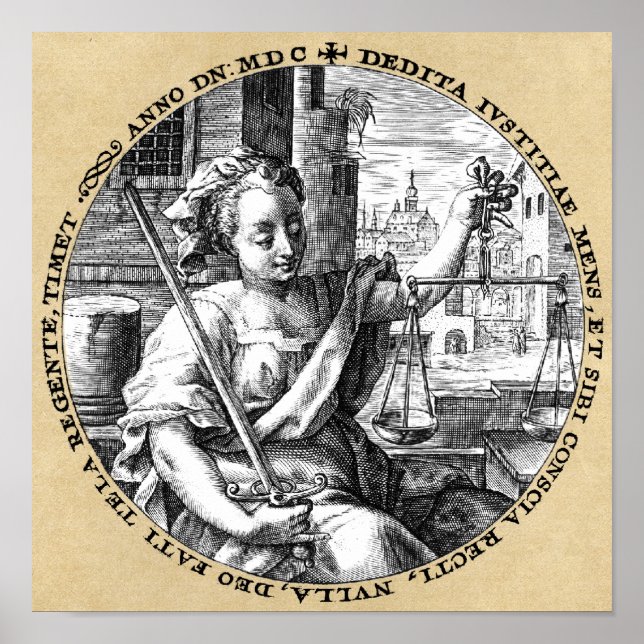 Rättsliga skalor poster (Framsidan)