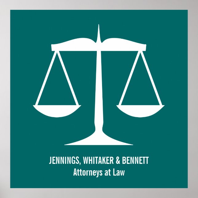 Rättsliga skalor poster (Framsidan)