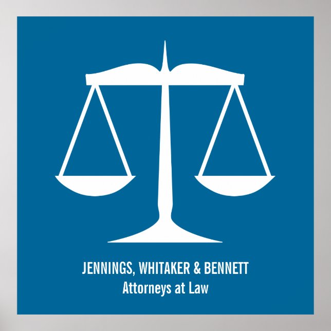 Rättsliga skalor poster (Framsidan)