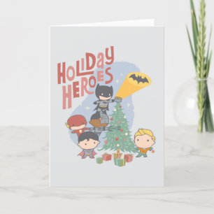 Rättsligt förbund Chibi Helgdag Träd dekoration Helgkort