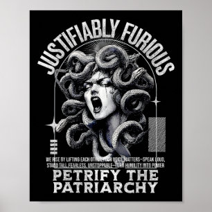 Rättsligt sett ren Medusa Grekisk mytologi Feminis Poster