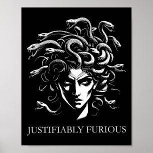 Rättsligt sett ren Medusa Grekisk mytologi Feminis Poster