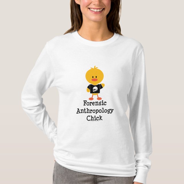 Rättsmedicinsk antropologichickHoodie Tee (Framsida)