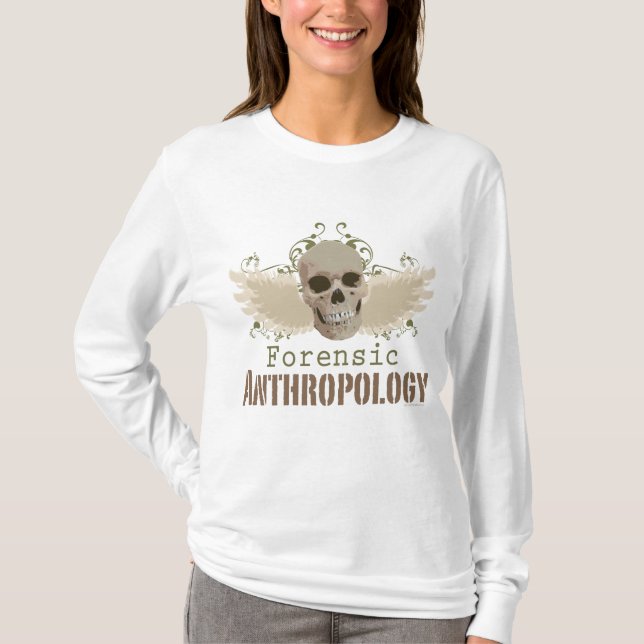 Rättsmedicinsk antropologiHoodie för bevingad Tee Shirt (Framsida)